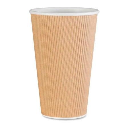 Sp Richards Genuine Joe Disposable Hot Cups, 16 oz., 500 / Ct., Brown - GJO11257CT GJO11257CT